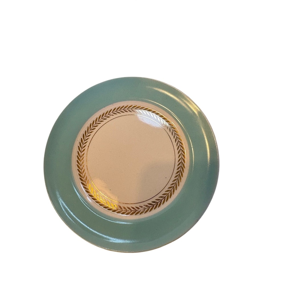 Limoges-American Federal aqua green with 22 karat gold accents era 1940s – 1950s